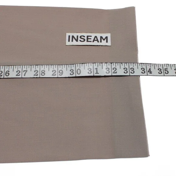Meyer NWT Dress Pants Size 33 Stocky (52 US) Bonn in Solid Beige Wool Blend